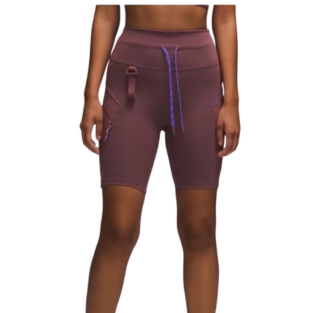 Lululemon Cargo Super‎ High Rise Hiking Short 8 Roasted Brown Purple LW7CAMS